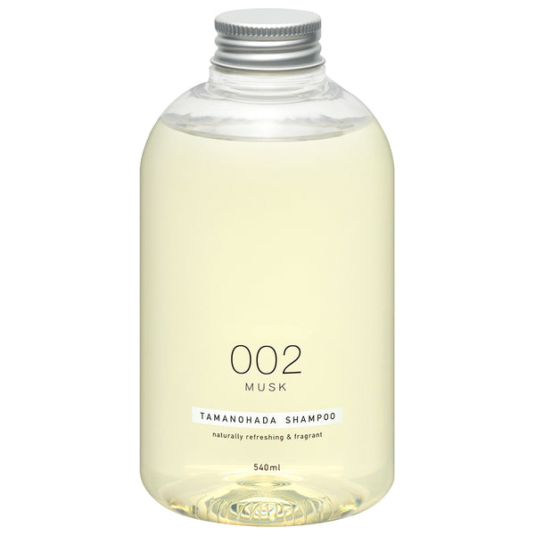 Tamanohada non-silicone shampoo with a transparent sheer floral scent blended with elegant musk.
